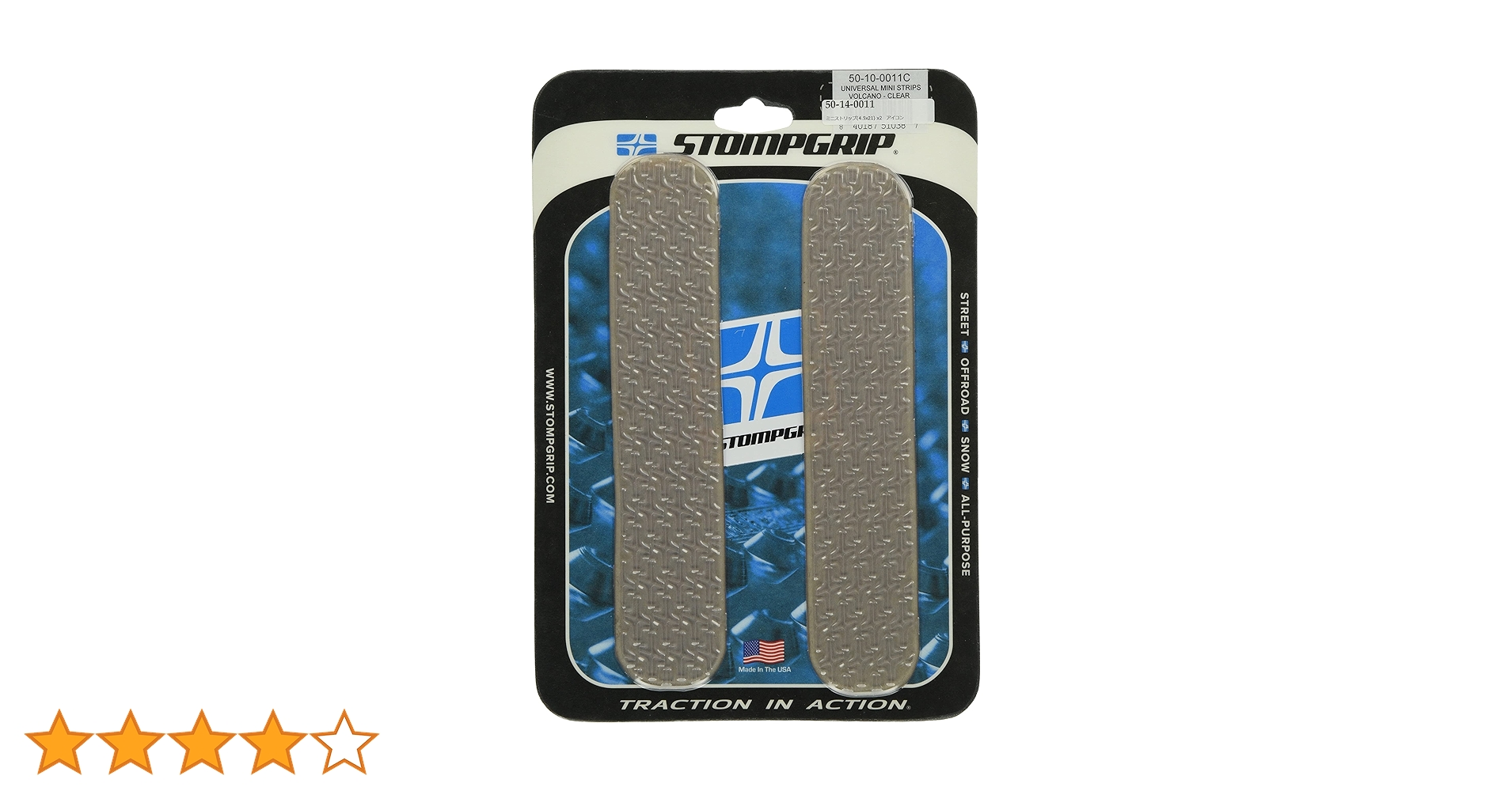 STOMPGRIP タンクグリップ ユニバーサル　クリア Amazon.co.jp: STOMPGRIP[ストンプグリップ] トラクションパッド